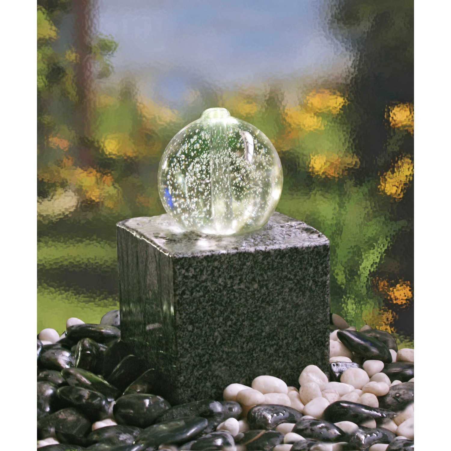 Silex Granit Quellstein mit Glaskugel kaufen bei OBI