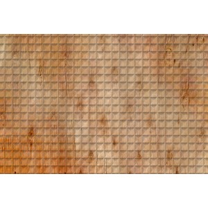 Fototapete in 3D Holzoptik Braun/Orange, 4,00m x 2,70m, FSC®-zertifiziert.