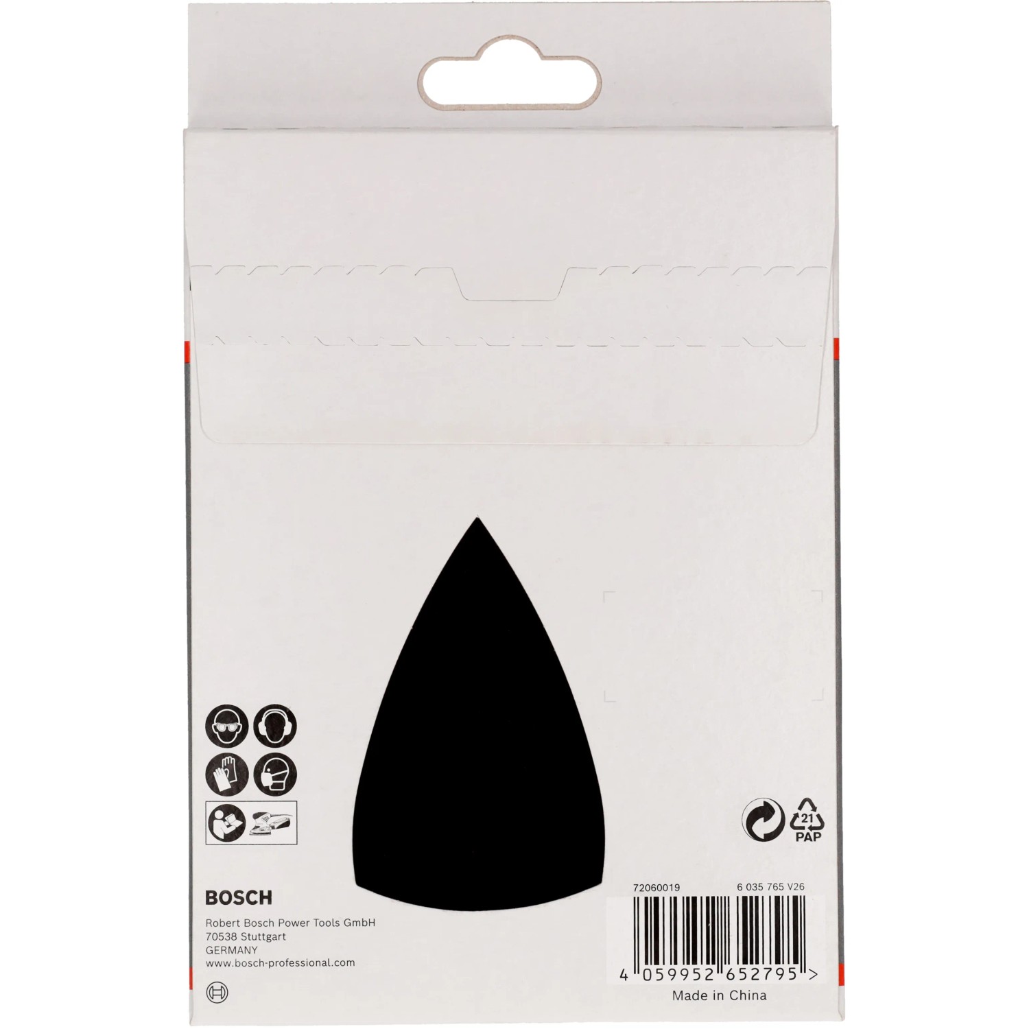 Bosch Schleiftellerschoner Pad, 100x150mm, 2 Stück, Zubehör für Multischleifer.