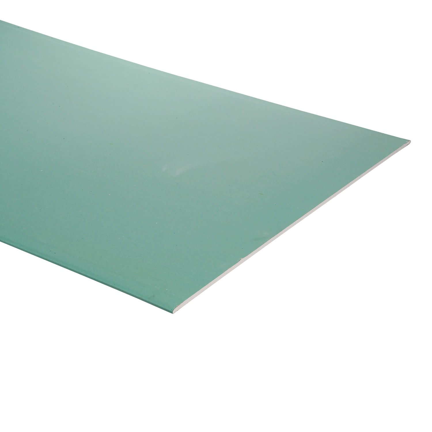 Grüne, imprägnierte Gipskartonplatte, 12,5x600x2000 mm, für Feuchträume.