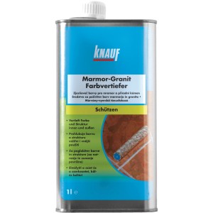 Knauf Marmor- & Granit-Farbvertiefer, 1 Liter Gebinde. Für intensivere Farben und Strukturen auf Naturstein.