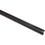 Gardinia U-Laufschiene in Bronze, 290 cm lang, für Stilgarnituren und Fensterdekoration.