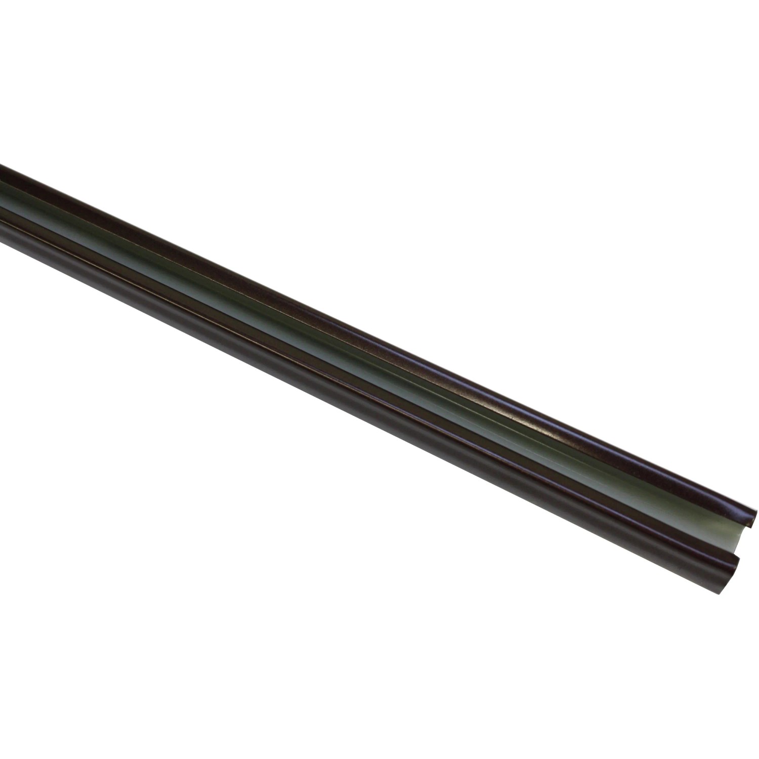Gardinia U-Laufschiene in Bronze, 290 cm lang, für Stilgarnituren und Fensterdekoration.