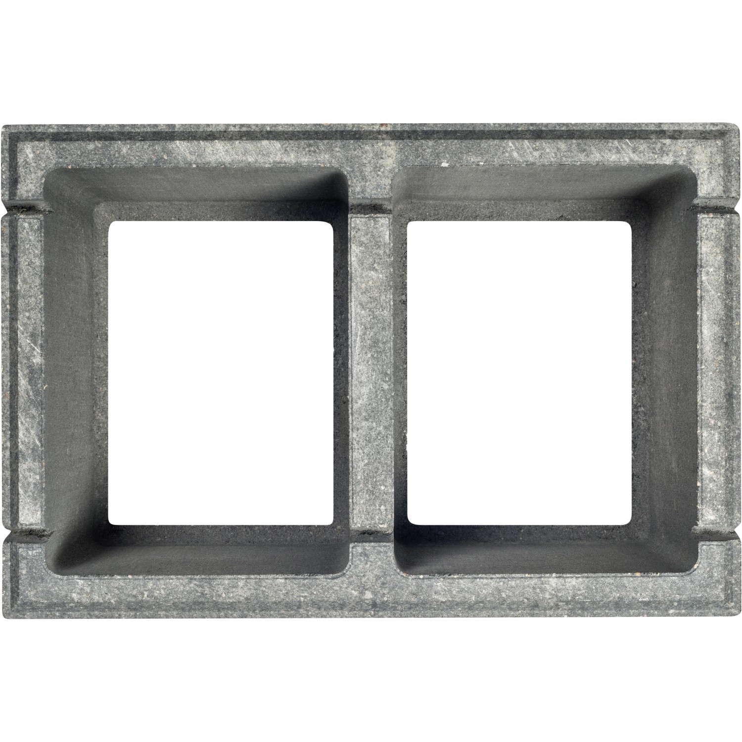 Diephaus Mauerstein Mileo Maxi Quarzit, 60x40x20 cm, Hohlstein für Mauern.