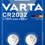 Varta CR2032 Knopfzelle, 2er-Pack. Lithium Batterie für Elektronikgeräte wie Autoschlüssel.