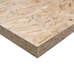 OSB-3 Verlegeplatte, 22 mm stark, ungeschliffen, für Wand-, Decken- und Bodenbeplankung.