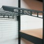 Ar Shelving Stahlgitterboden Rivet, anthrazitgrau, zur Montage in ein Rivet Regal.