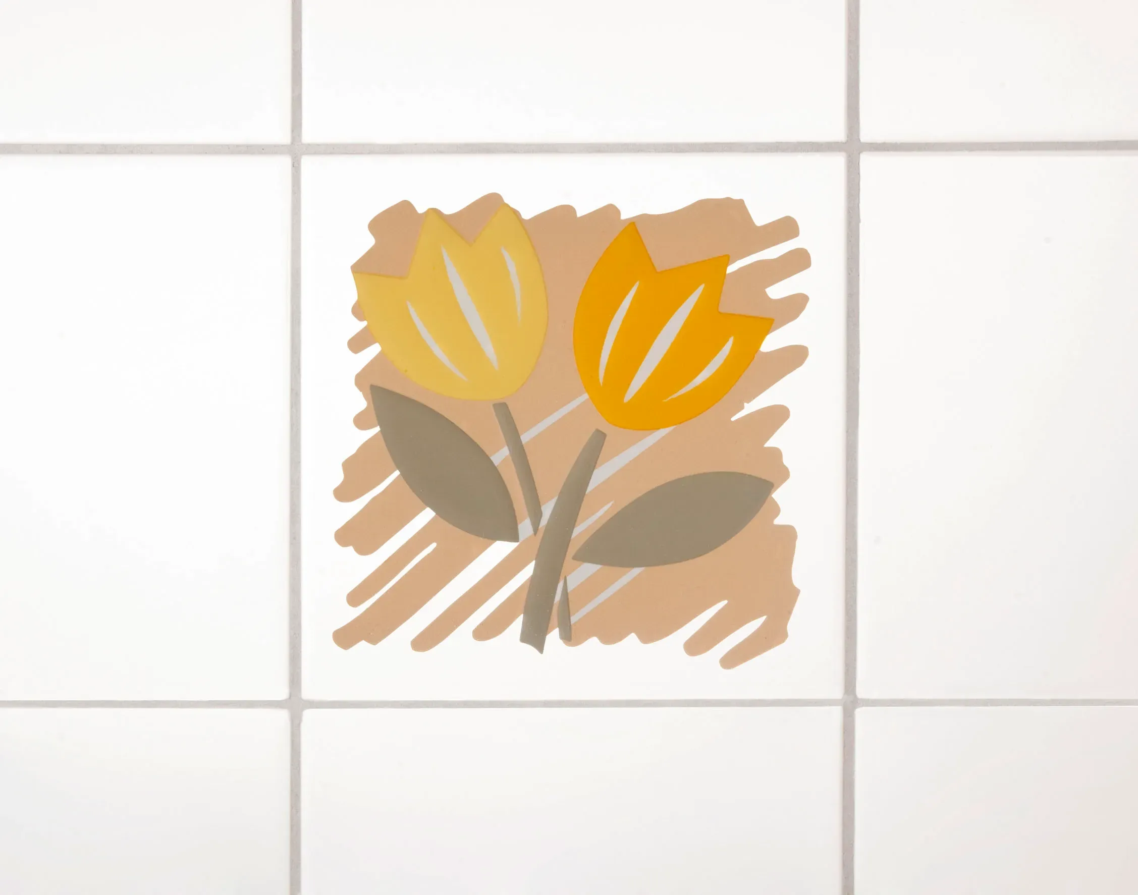Wenko 3D-Fliesendekor Fresco Terra – 6er-Set, Selbstklebend, 10x10 Cm, Wasserfest & Rückstandslos Entfernbar