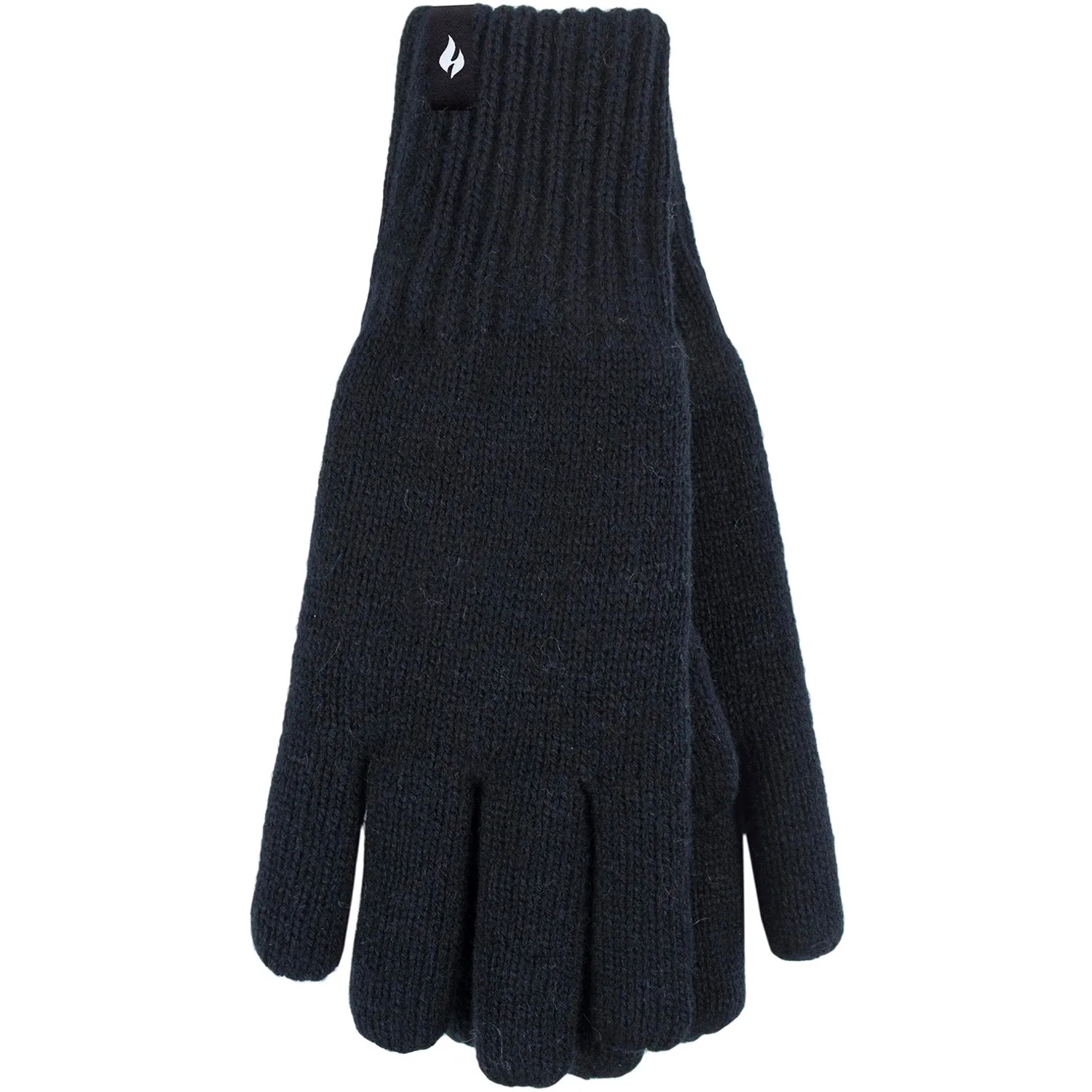 Schwarze Heat Holders Herren Handschuhe (Größe S/M) aus Thermogarn für warme Hände.