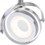 Moderner OBI LIGHTING LED Spot Montaro in Chrom-Optik mit schwenkbarem Dekor-Ring.