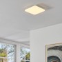 Quadratische, weiße Eglo LED-Deckenleuchte Expert Castagneto (31x31 cm) für Feuchträume.