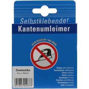 Selbstklebender Kantenumleimer Zwetschge, 5 m x 19 mm, für Arbeitsplatten.