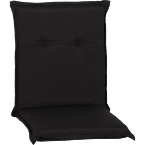 Schwarze Saumauflage Trabzon für Niedriglehner Gartenstühle.
