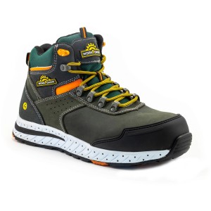 Workpower Sicherheitstiefel S3 Hilders, dunkelgrau-orange, Gr. 41. Arbeitsschuh mit guter Dämpfung und hohem Tragekomfort.