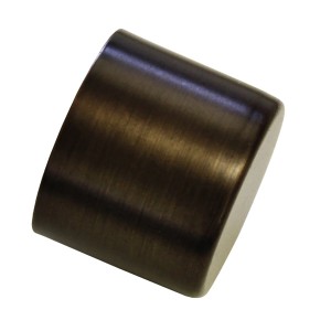 Gardinia Chicago Endstück Kappe, Bronze, 2er-Pack für Stilgarnituren Ø 20 mm.