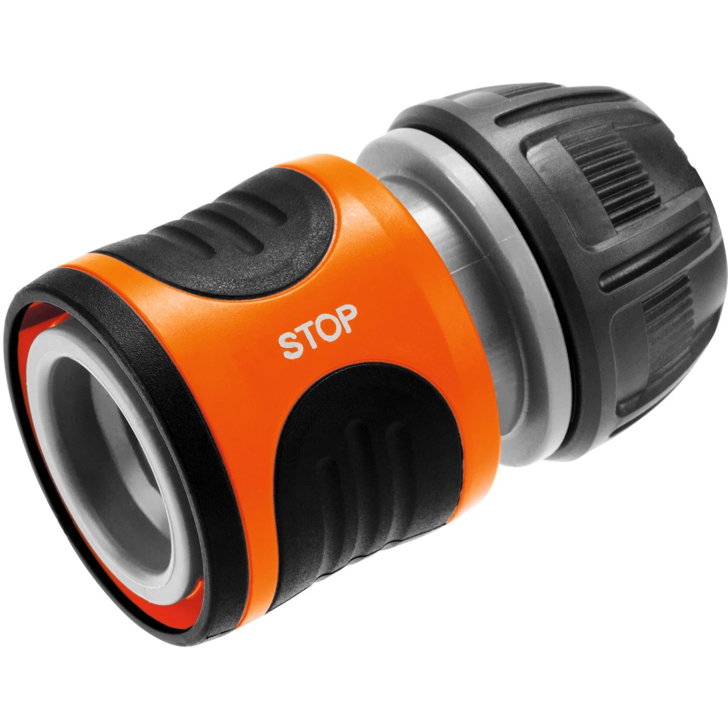 Gardena Wasserstopp für 13 mm (1/2) und 15 mm (5/8) Schläuche, orange/schwarz.
