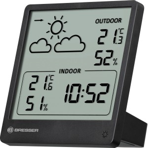 BRESSER Funkwetterstation Slim mit Trendanzeige