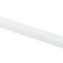 Weißer D-Line Kabelkanal, 22x22 mm, 2 Meter lang. Viertelkreis-Form.