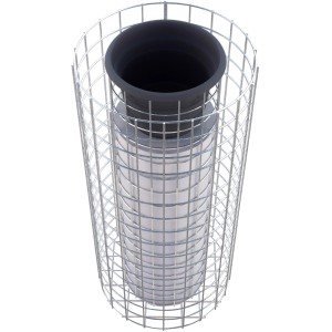 Gabiona Gabionen-Blumensäule rund feuerverz 82 x Ø 37 cm Maschenw 5 x 5 cm