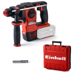 Einhell 18V Akku-Bohrhammer Herocco Solo mit Koffer, rot/schwarz. Akku-Bohrhammer für Heimwerker.