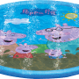 Happy People Peppa Pig Sprinklermatte (Ø 150 cm) mit Peppa Pig Familie und Spritzfunktion.