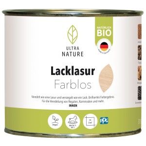 Ultra Nature BIO Lacklasur Farblos 0,375 l