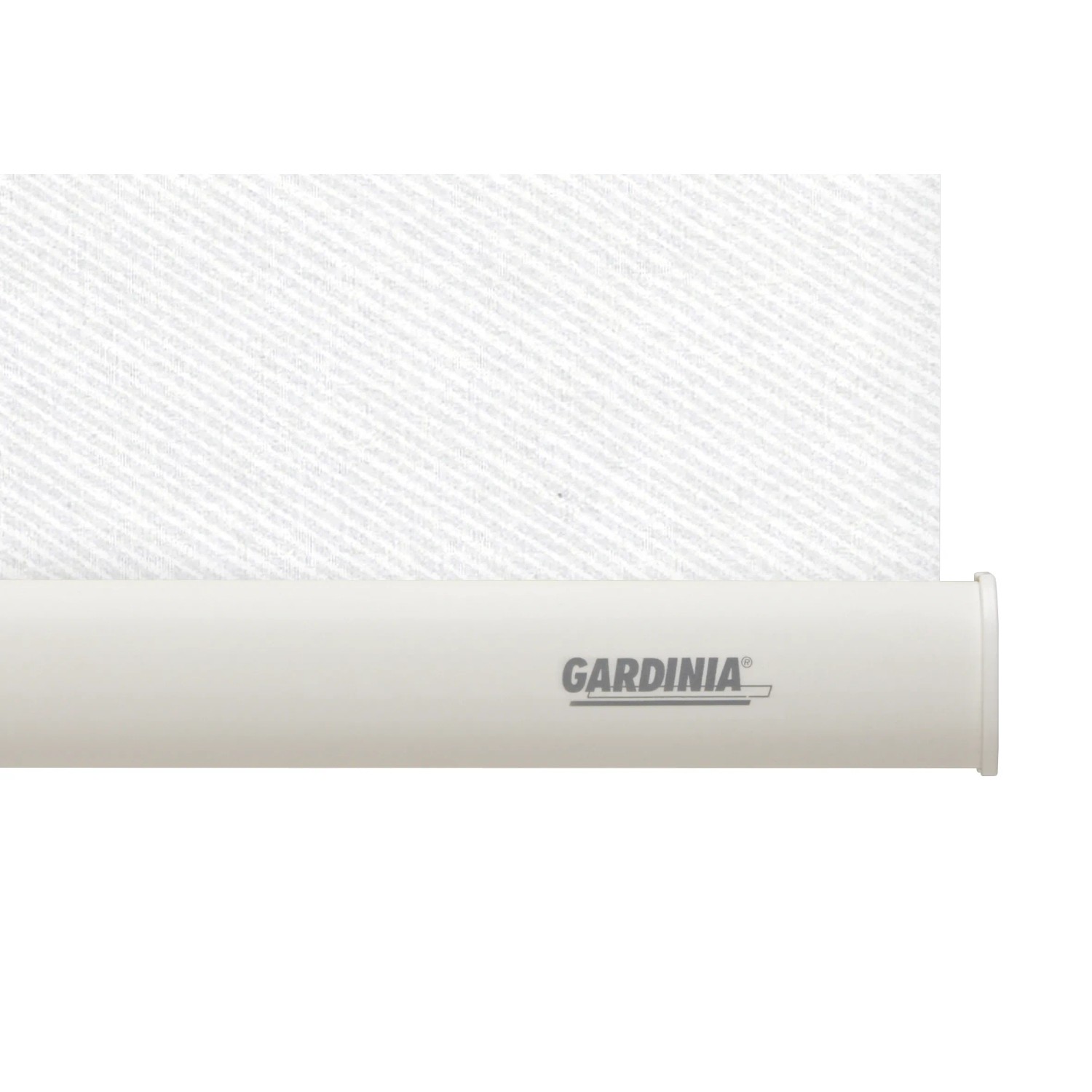 Gardinia Verdunkelungsrollo Thermo Streifen, 62x180 cm, weiß. Rollo für Fenster und Türen.