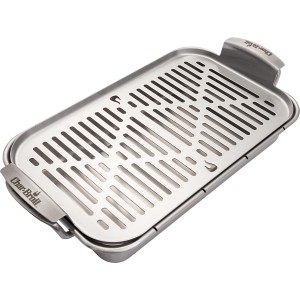 Char-Broil Grillpfanne aus Edelstahl, 42,5x22x5cm, für Fisch, Gemüse und mehr. Grillzubehör für vielfältige Grillspezialitäten.