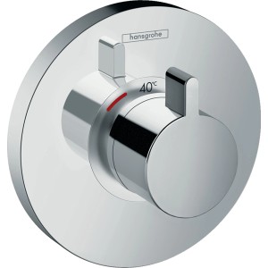 Hansgrohe ShowerSelect S Thermostat HighFlow Unterputz in Chrom mit Temperaturregler.