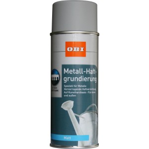 OBI Metall-Haftgrundierung Spray, Grau matt, 400ml Dose für Innen & Außen.