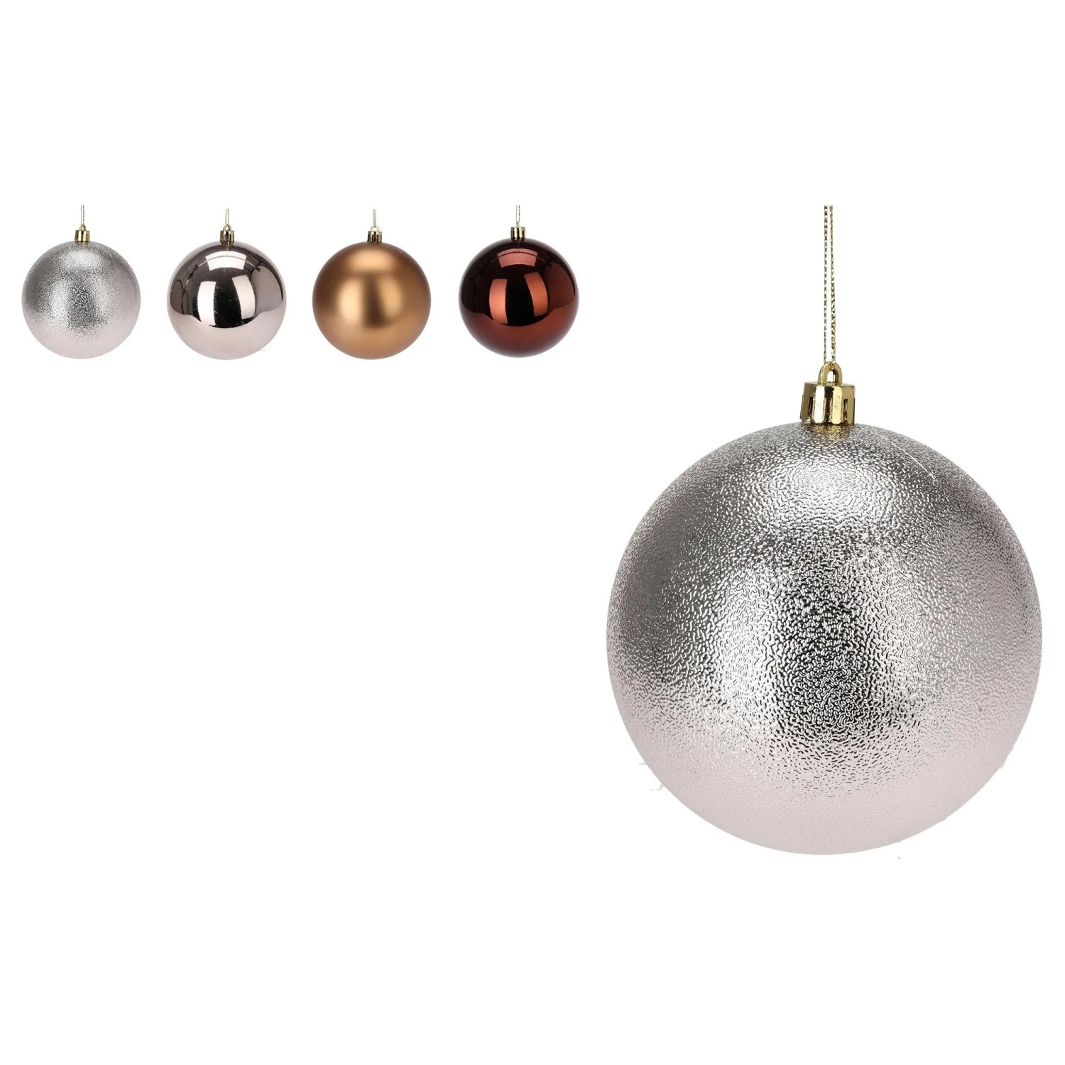 Weihnachtskugel 10 cm Mehrfarbig 4-fach Sortiert kaufen bei OBI