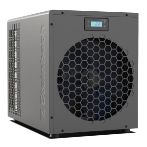 Graue Steinbach Silent Mini Wärmepumpe 4 kW für Pools bis 20.000 l.