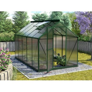 Gewächshaus Triton 6200 HKP 6 mm Dunkelgrün inkl. Fundament