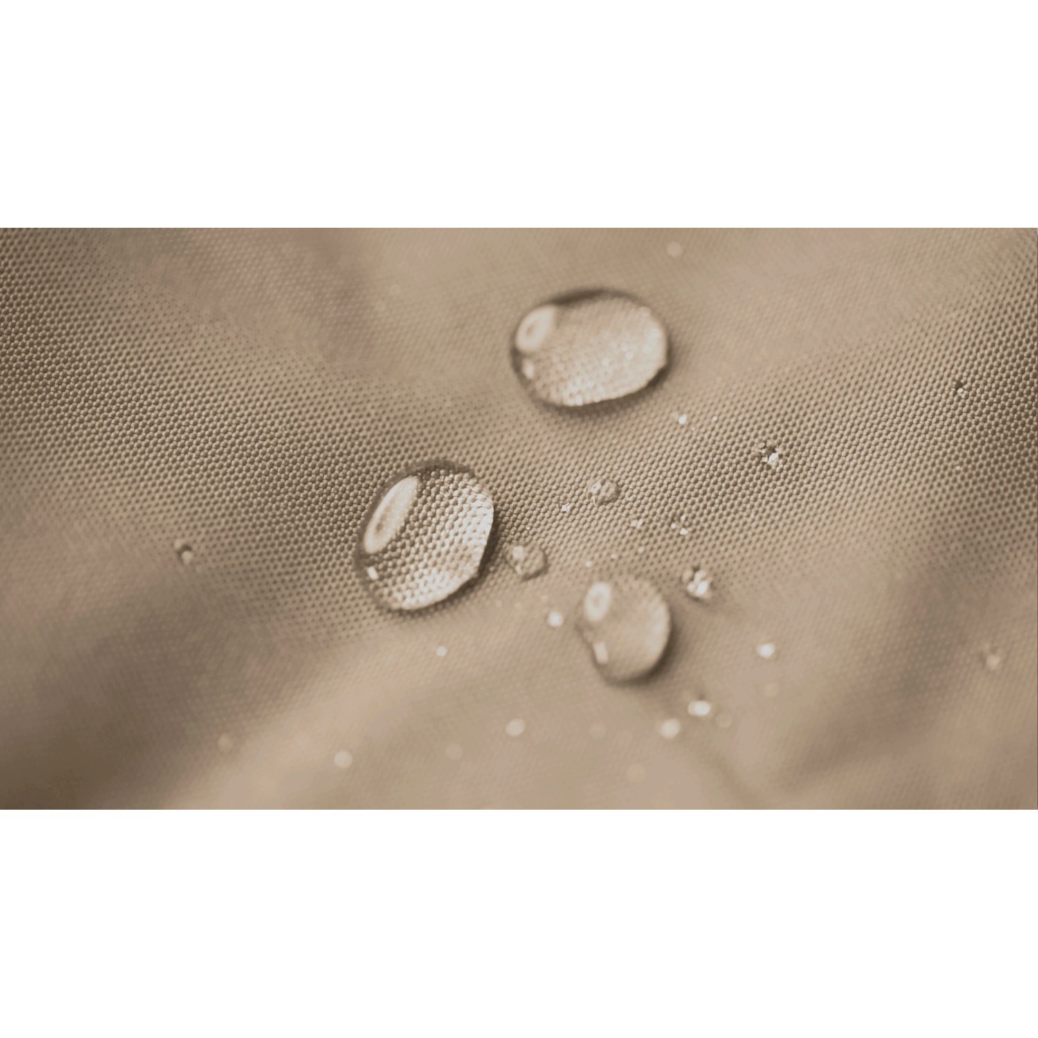 Detailaufnahme: Wasserabweisender Bezug des Sitting Point Sitzsacks Scuba in Khaki.
