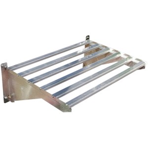 Palram Schwerlastregal, silbernes Gewächshaus Zubehör aus Stahl, zur Wandmontage.