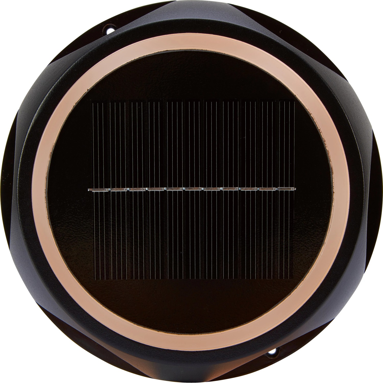 LED Solarleuchte 2 in 1 Rund Ø14 cm x 3,4 cm Schwarz kaufen bei OBI