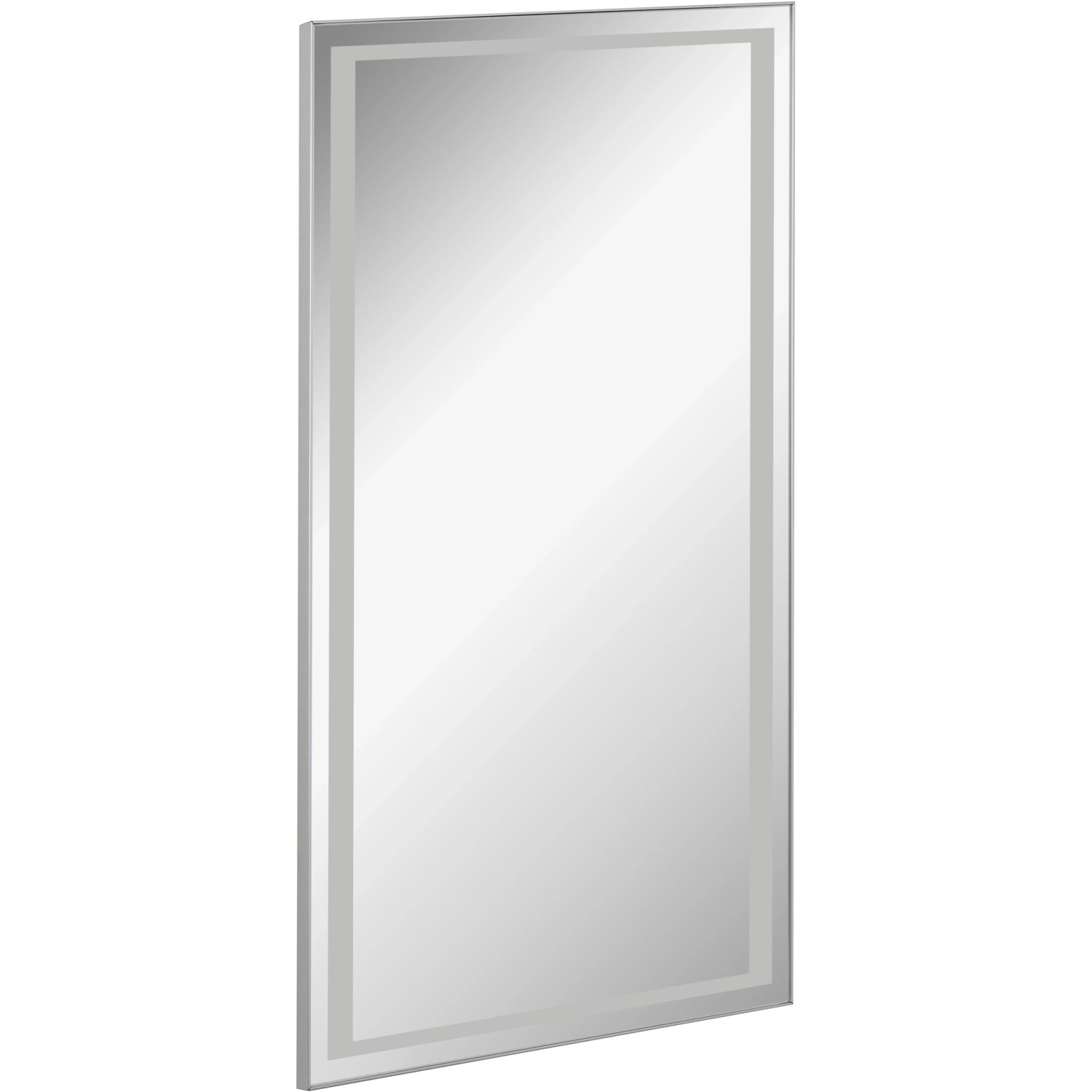 Fackelmann Spiegel Framelight, 40 cm, mit LED-Beleuchtung für Badezimmer.