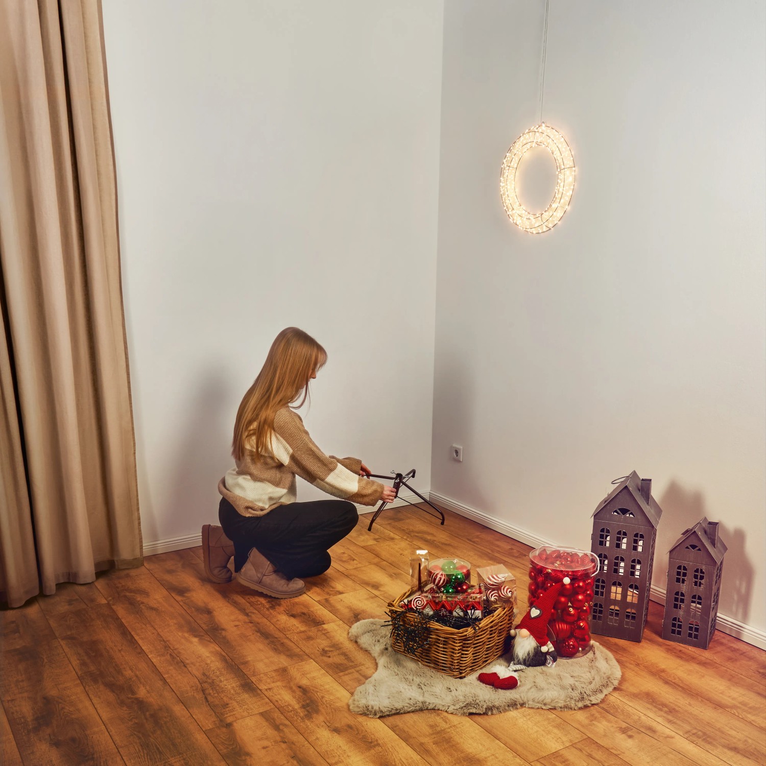 Knstlicher Weihnachtsbaum Dalbyn 180 cm Tannenbaum inkl. Holzstnder  Kunsttanne kaufen bei OBI