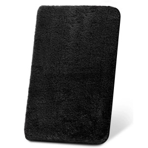 Schwarzer Beautissu BeauMare FL Vorleger (60x100cm) für Badezimmer.