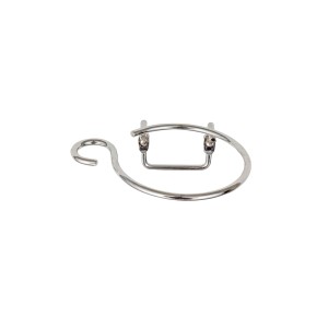 Wenko Haartrocknerhalter Milano aus Chrom mit Kabelhalter zur Wandmontage.