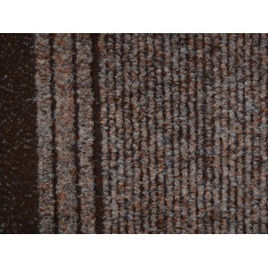 Detailaufnahme des braunen Teppichläufers Sydney, Meterware, 80 cm breit.