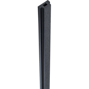 GroJa Solid Pfostenabdeckleiste, 2,9 cm, anthrazitgrau, für Zaunbau & Sichtschutz.