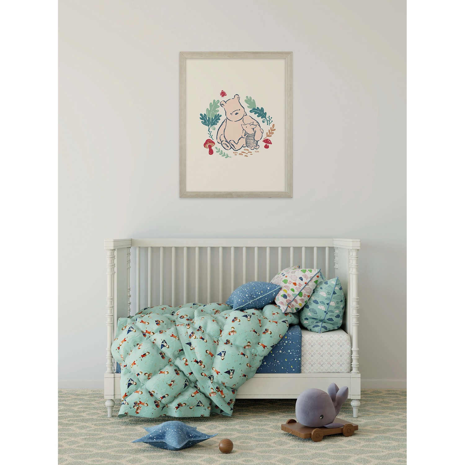 Komar Wandbild Disney Winnie the Pooh Taking Care 30 cm x 40 cm Beige_2