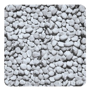 Graue Kleine Wolke Duscheinlage Stepstone 55x55 cm mit Steinmuster für mehr Sicherheit in der Dusche.