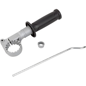 Ersatz-Handgriff für LUX Schlagbohrmaschine SBM-1050 A, ergonomisch geformt, aus schwarzem Kunststoff.