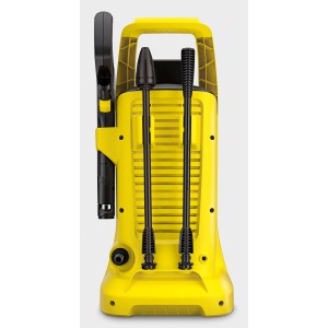 Gelber Kärcher Akku-Hochdruckreiniger K 2 Battery mit Zubehör.