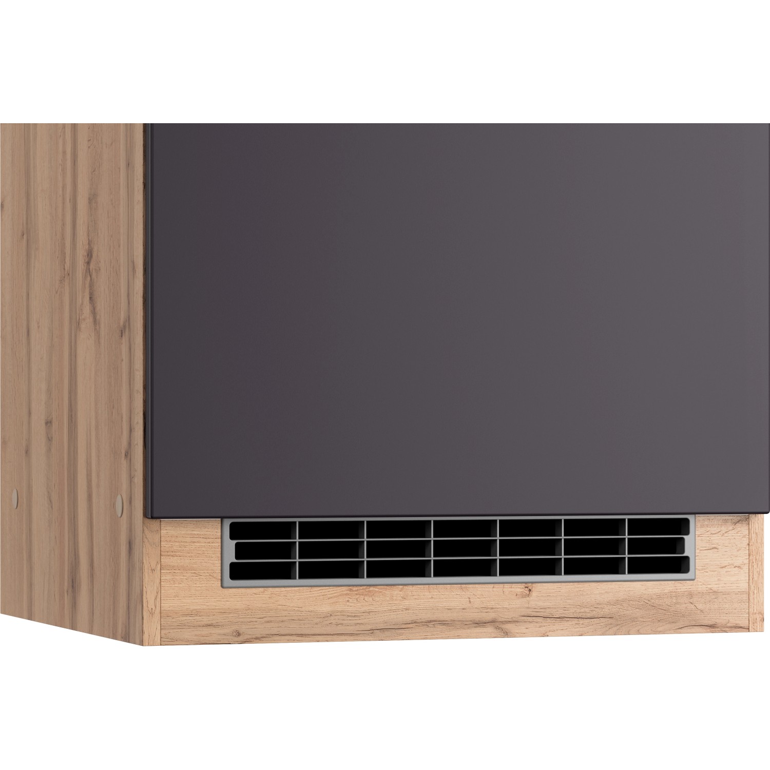 Held Möbel Ofenumbauschrank Turin, 60 cm, Graphit/Wotaneiche, Detailansicht