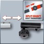 Einhell Benzin Rasentrimmer: Detailaufnahme des teilbaren Schafts für einfachen Transport.