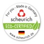 Scheurich Logo, Made in Germany, Hersteller von Übertöpfen und Pflanzgefäßen.