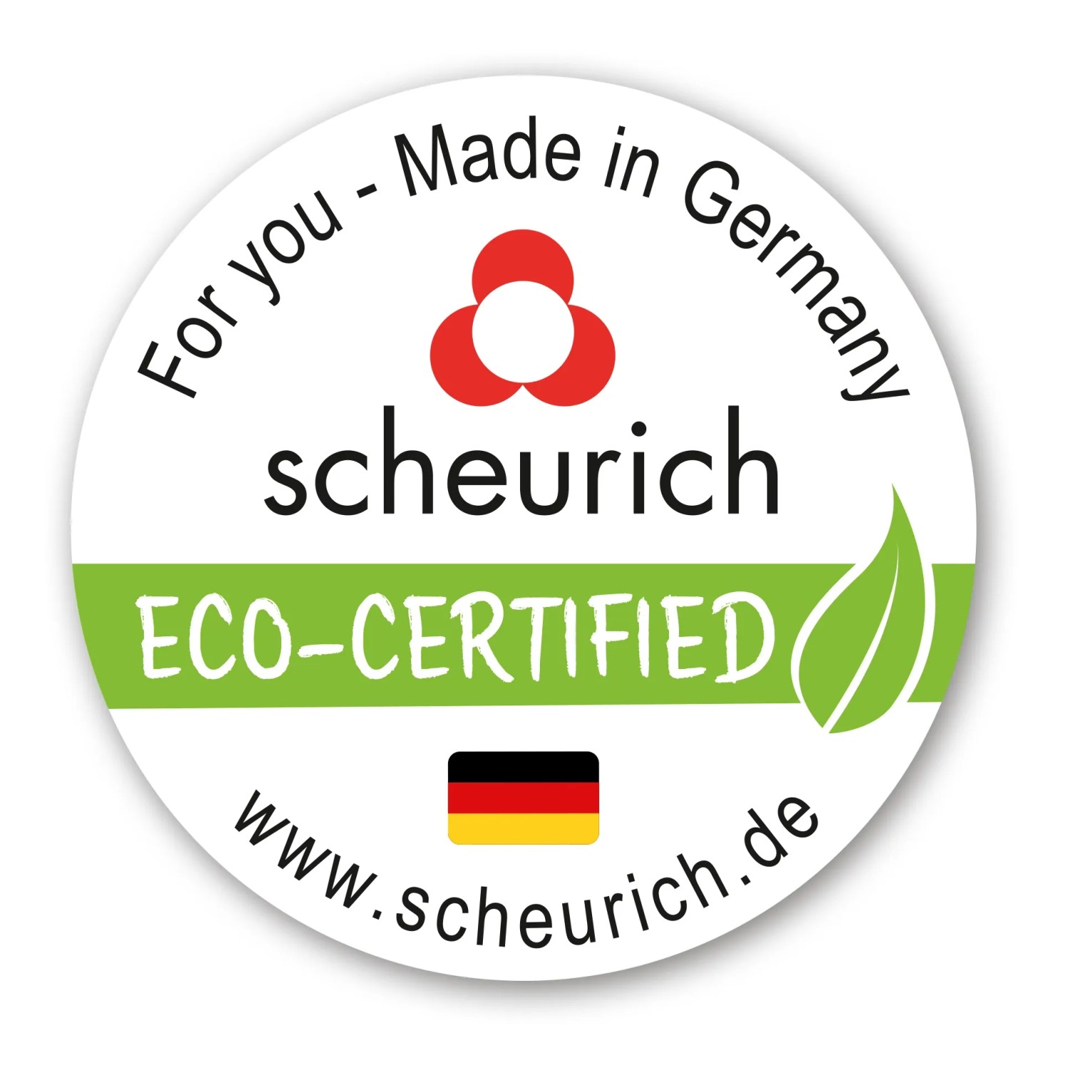 Scheurich Logo, Made in Germany, Hersteller von Übertöpfen und Pflanzgefäßen.